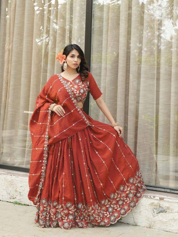 GRTN 8118 RUSTFENTA Vichitraa Lehenga choli for wedding